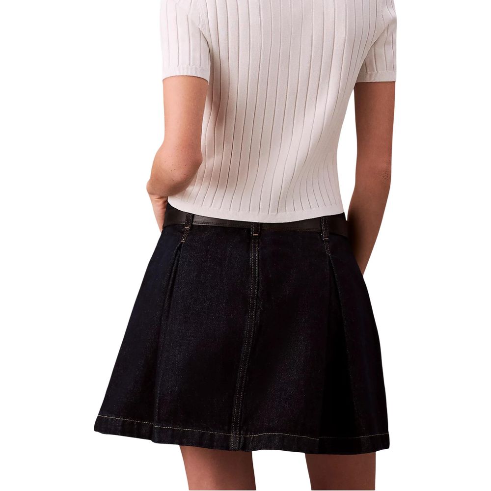 Calvin Klein Jeans Blaue Baumwoll-Minirock