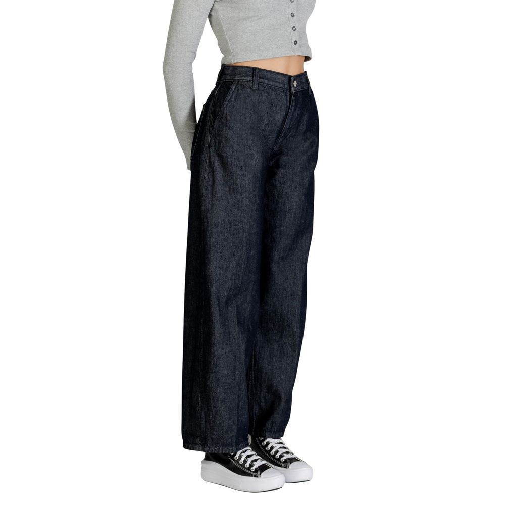 Calvin Klein Jeans Blaue Bootcut-Jeans aus Baumwolle