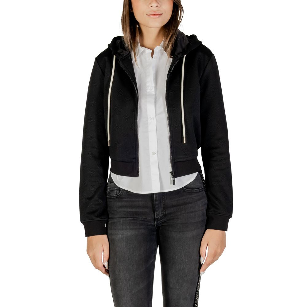 Guess Active Schwarzer Hoodie aus Polyester