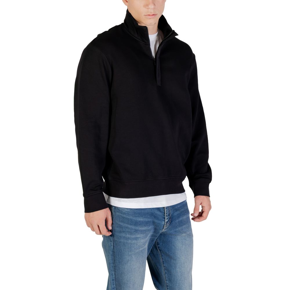 Armani Exchange Schwarzer Baumwoll-Sweatshirt