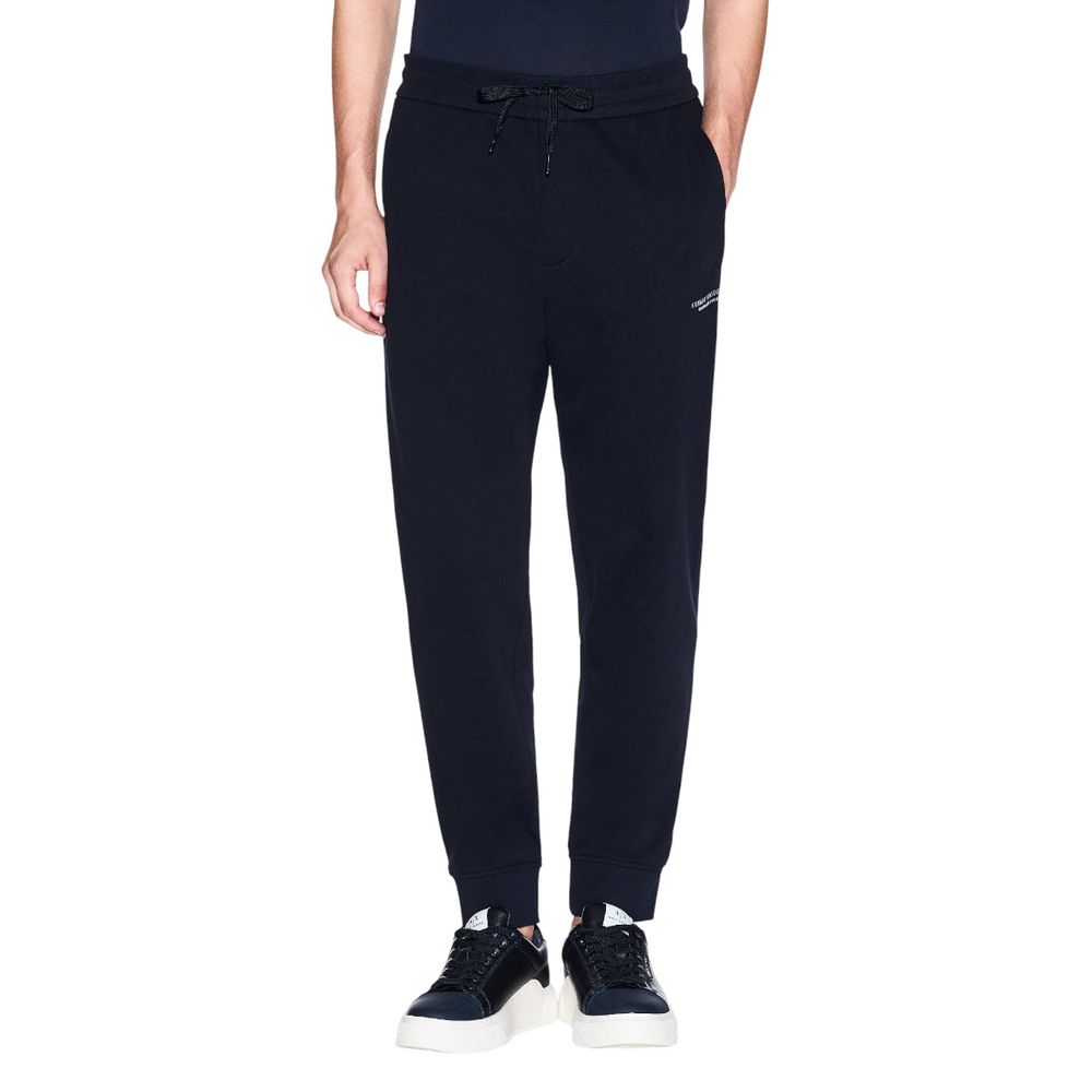 Armani Exchange Blaue Baumwoll-Jogginghose (Trainingshose)