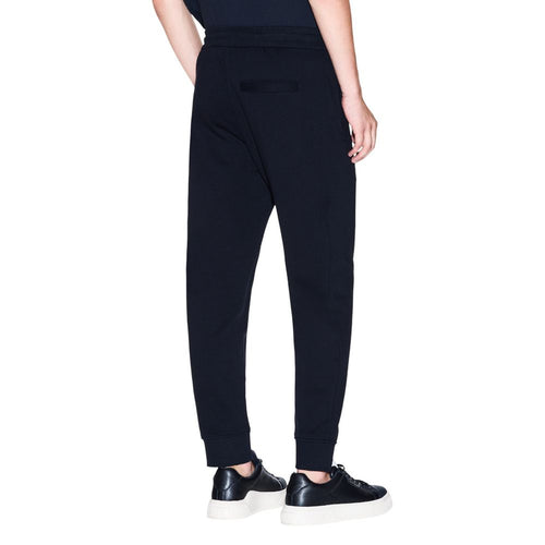 Armani Exchange Blaue Baumwoll-Jogginghose (Trainingshose)
