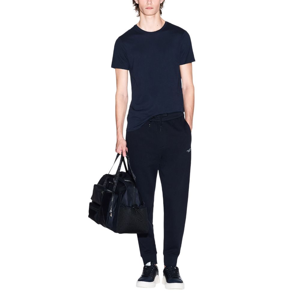 Armani Exchange Blaue Baumwoll-Jogginghose (Trainingshose)