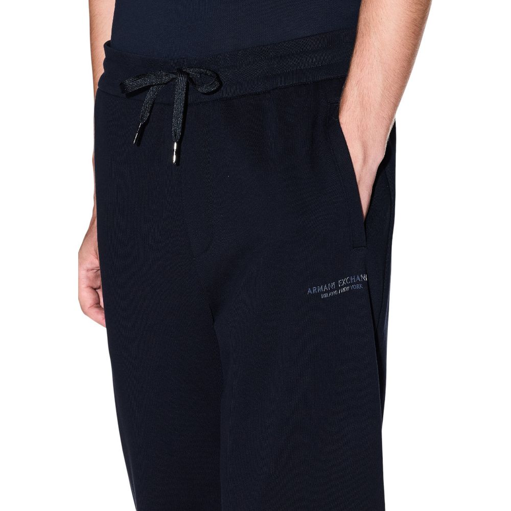 Armani Exchange Blaue Baumwoll-Jogginghose (Trainingshose)