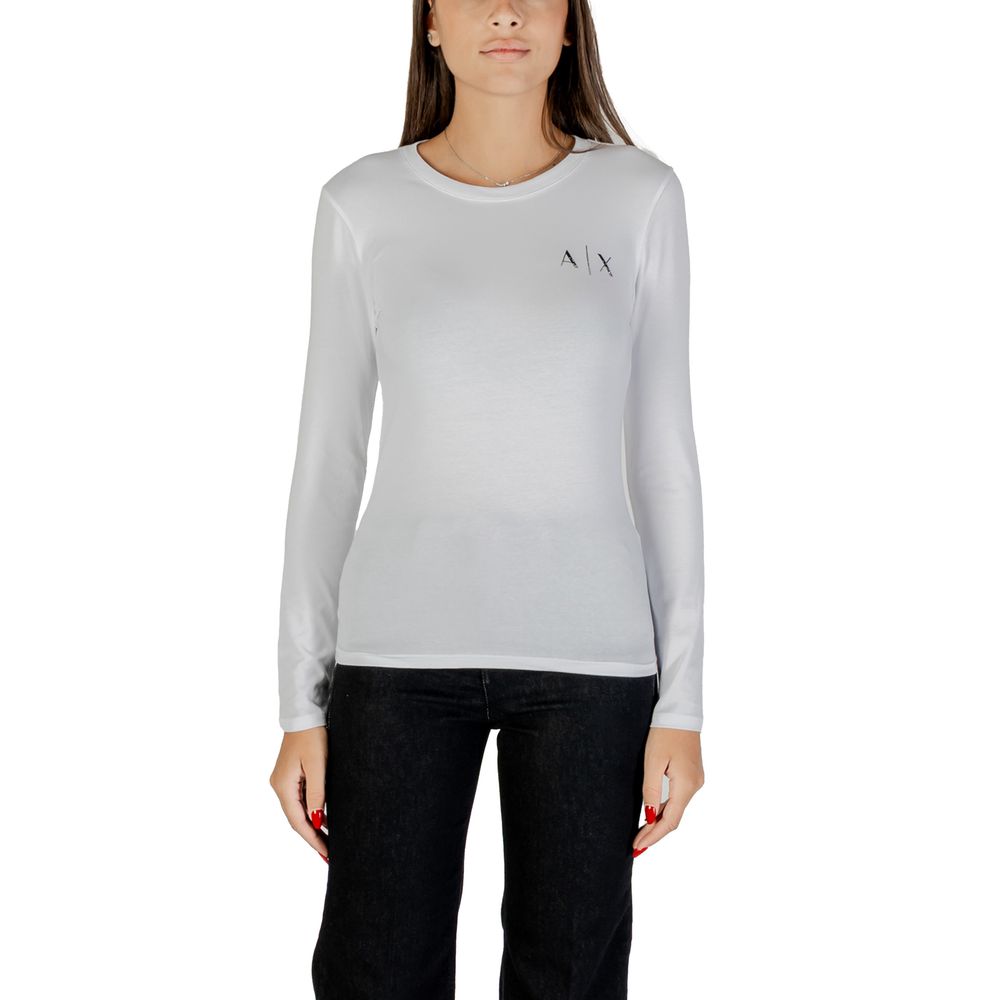 Armani Exchange Weißes Baumwoll-T-Shirt