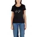 Liu Jo Schwarzes Baumwoll-T-Shirt