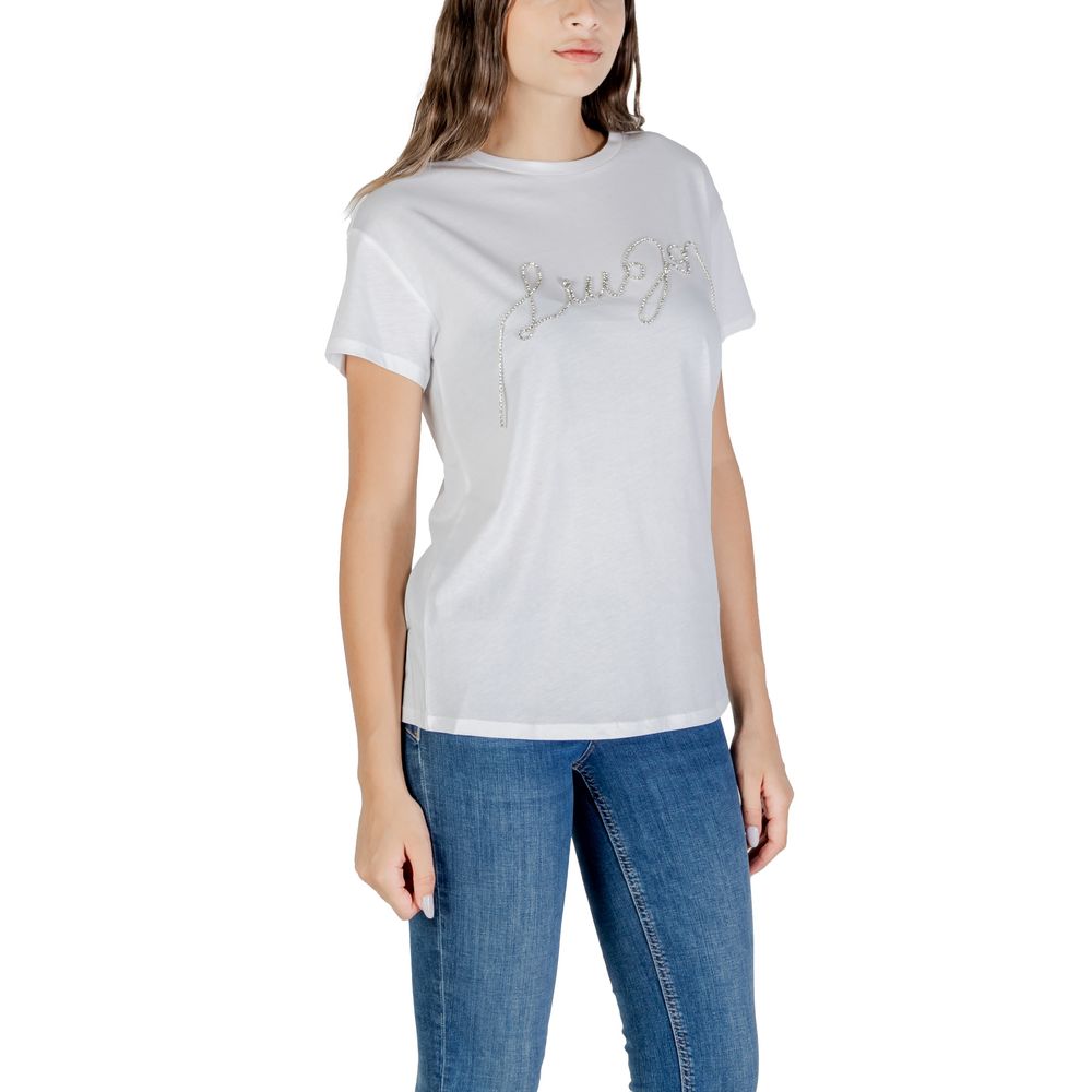 Liu Jo Weißes Baumwoll-T-Shirt