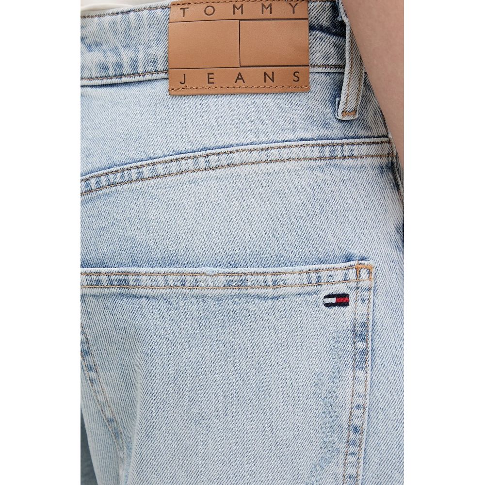 Tommy Hilfiger Jeans Hellblaue Mom Jeans aus recycelter Baumwolle