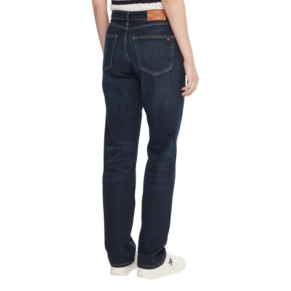 Tommy Hilfiger Blaue Mom Jeans aus recycelter Baumwolle