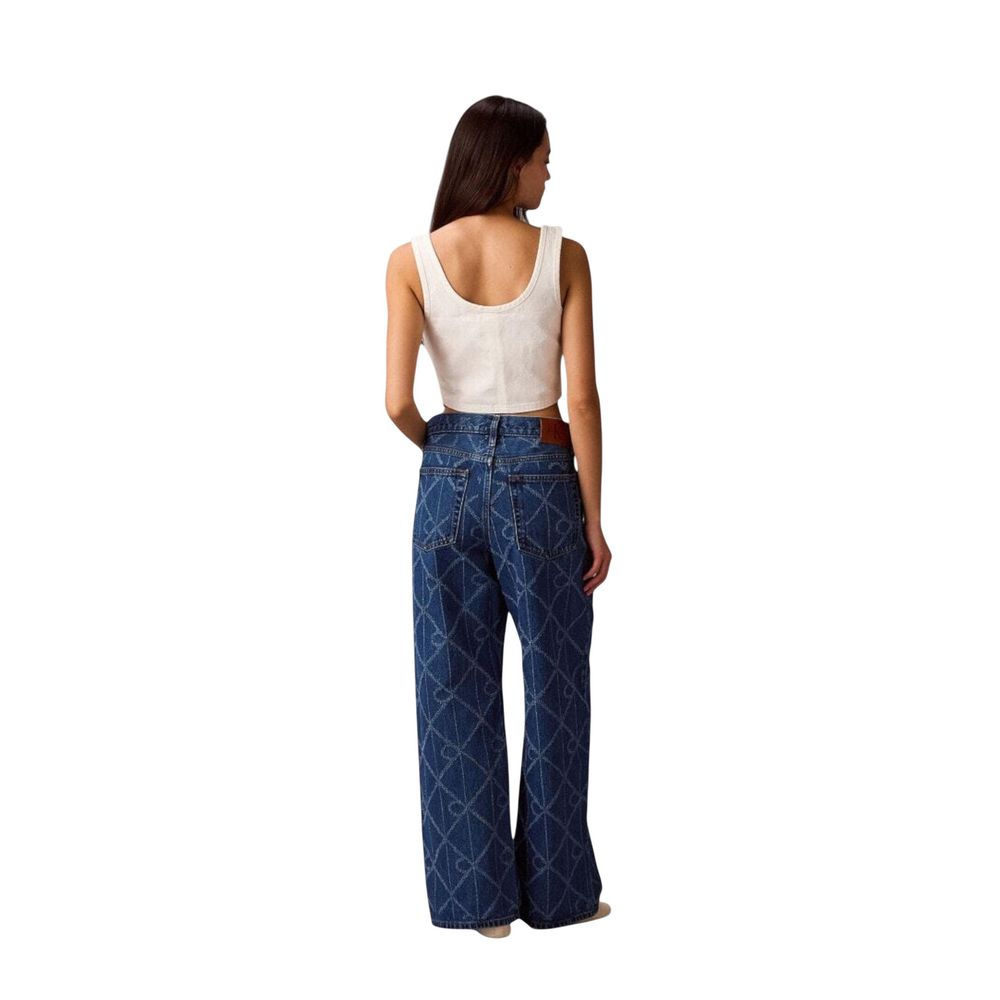 Calvin Klein Jeans Blaue Baumwoll-Boyfriend-Jeans