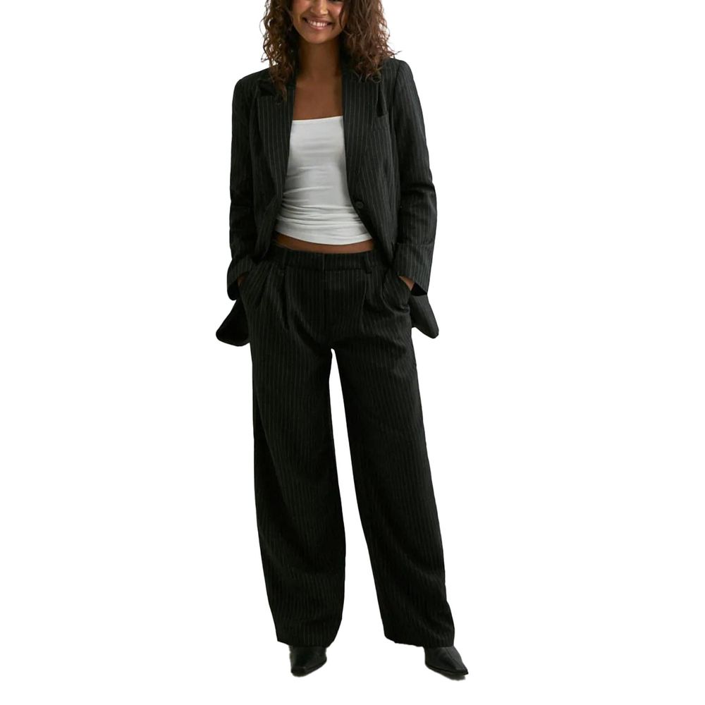 Only Schwarzer Blazer aus recyceltem Polyester