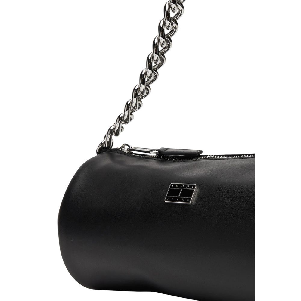 Tommy Hilfiger Jeans Schwarze Kunstleder-Handtasche