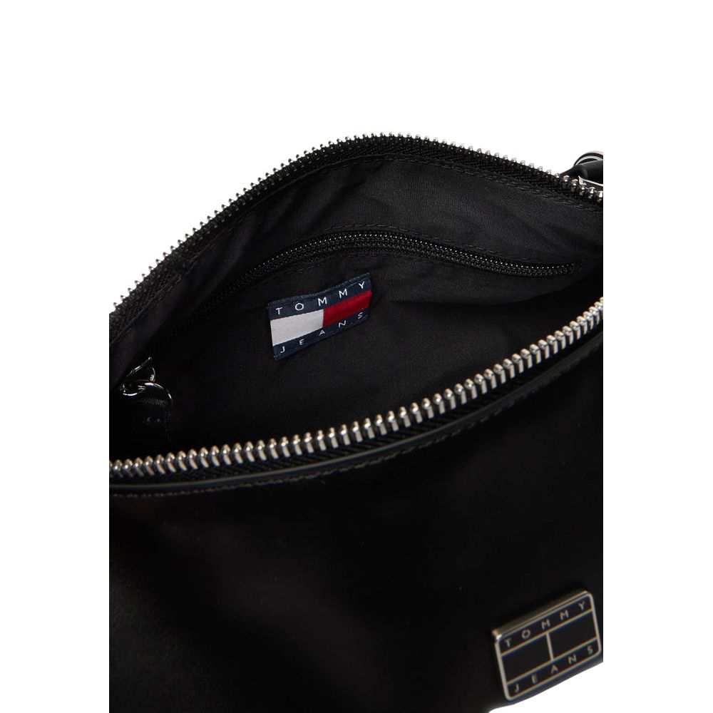 Tommy Hilfiger Jeans Schwarze Kunstleder-Handtasche