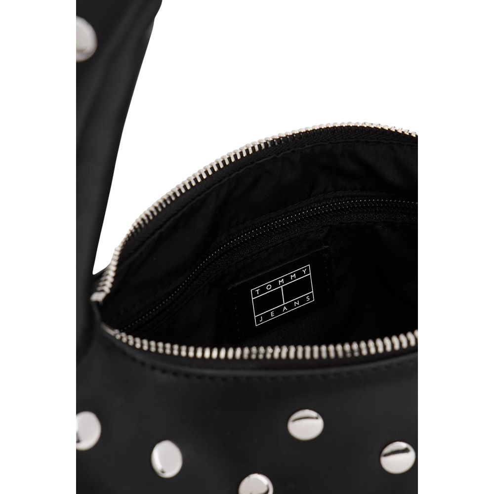 Tommy Hilfiger Jeans Schwarze Handtasche aus Polyethylen