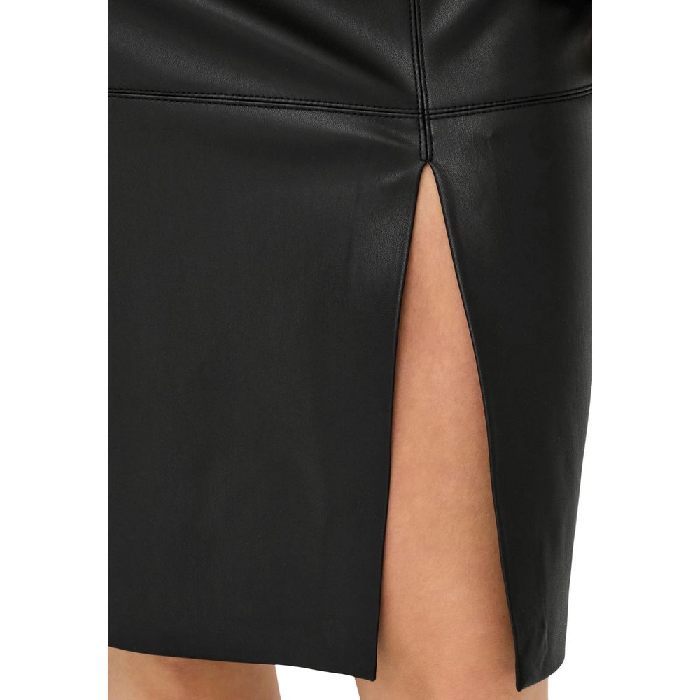 Only Schwarzer Polyester-Maxirock