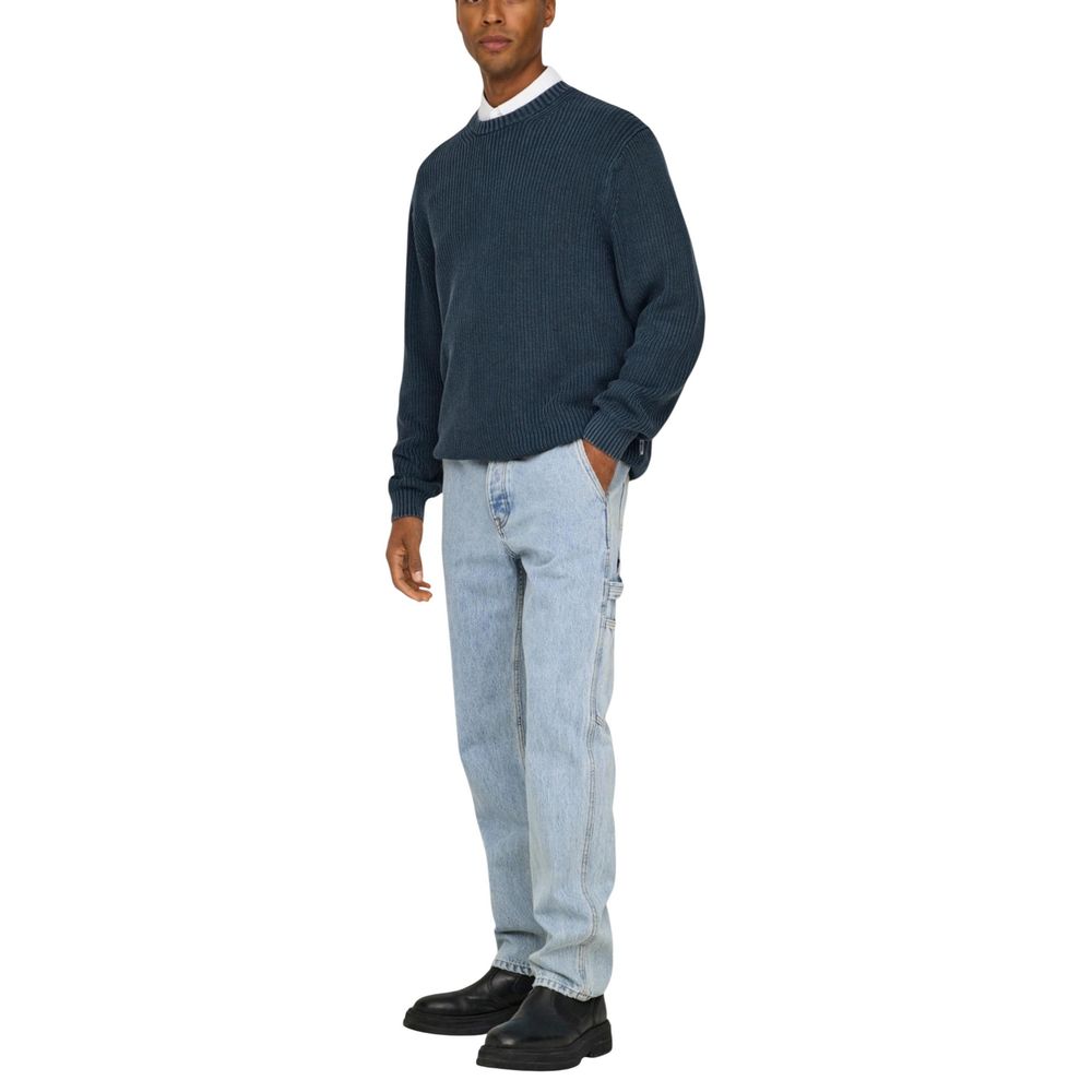 Only & Sons Blaue Baumwolljeans im Relaxed Fit