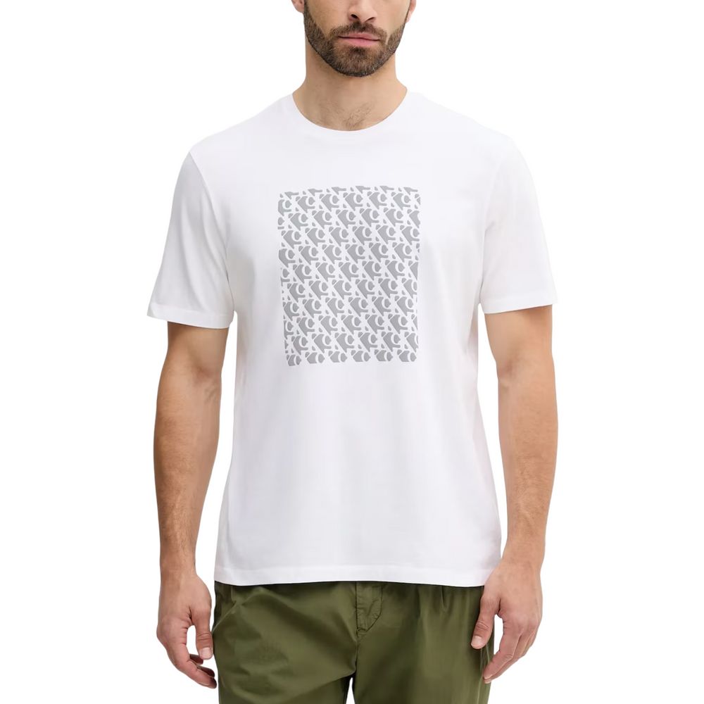 Calvin Klein Jeans Weißes Baumwoll-T-Shirt