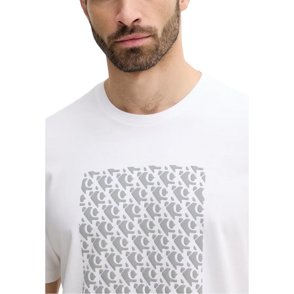 Calvin Klein Jeans Weißes Baumwoll-T-Shirt