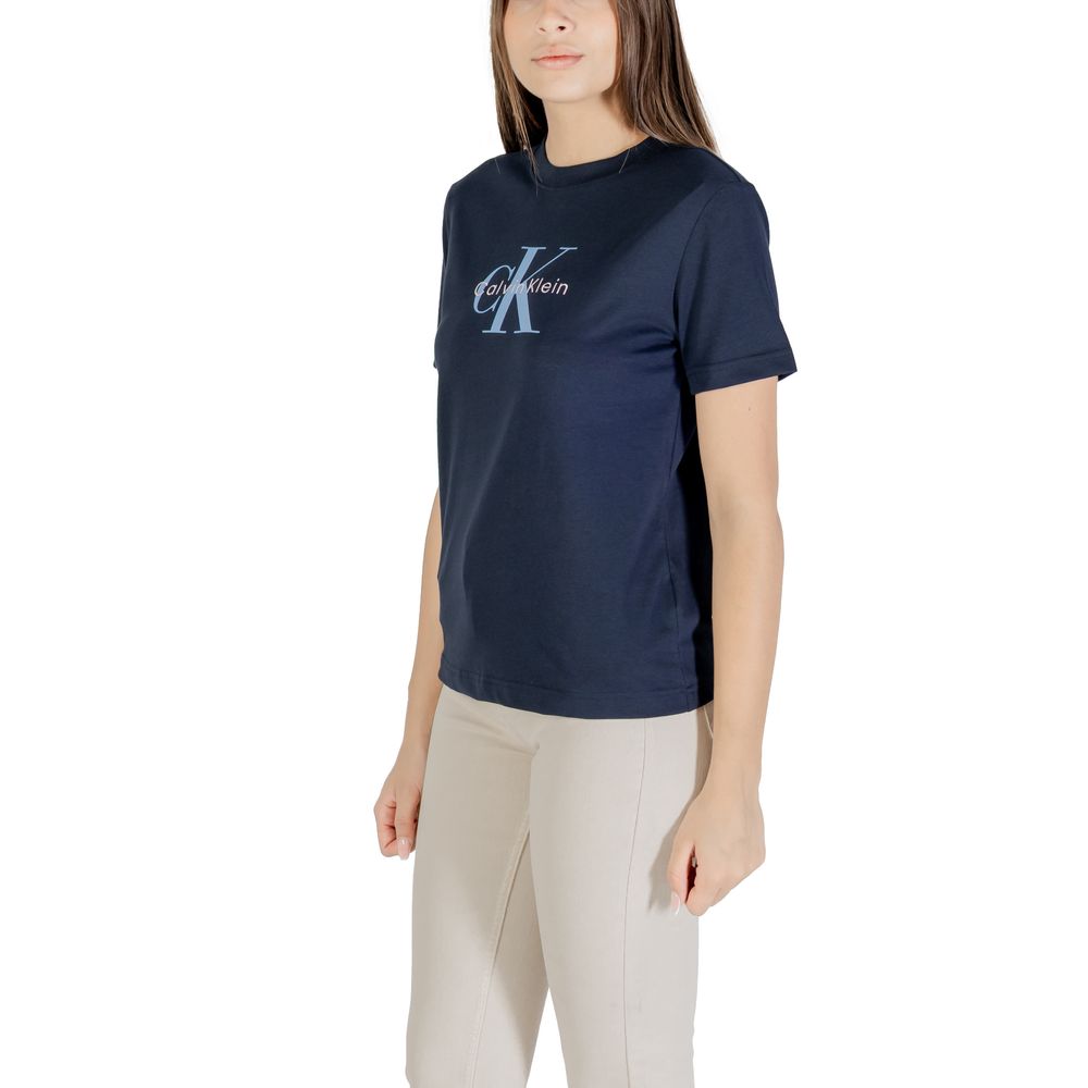 Calvin Klein Jeans Blaues Baumwoll-T-Shirt