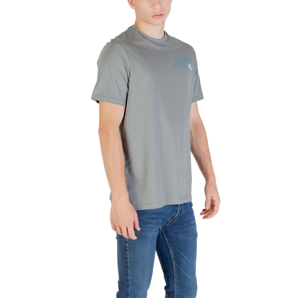 Calvin Klein Jeans Graues Baumwoll-T-Shirt