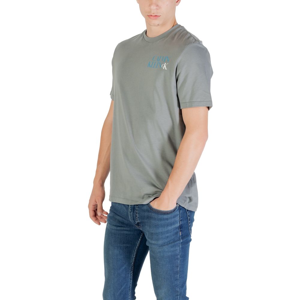 Calvin Klein Jeans Graues Baumwoll-T-Shirt