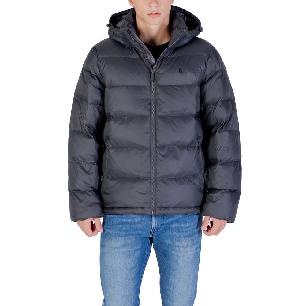 Calvin Klein Jeans Grauer Polyamid-Mantel