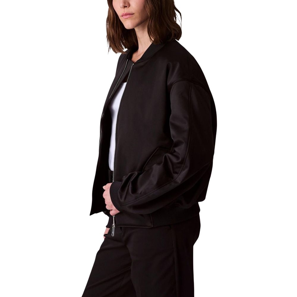 Calvin Klein Jeans Schwarzer Bomber aus recyceltem Polyester