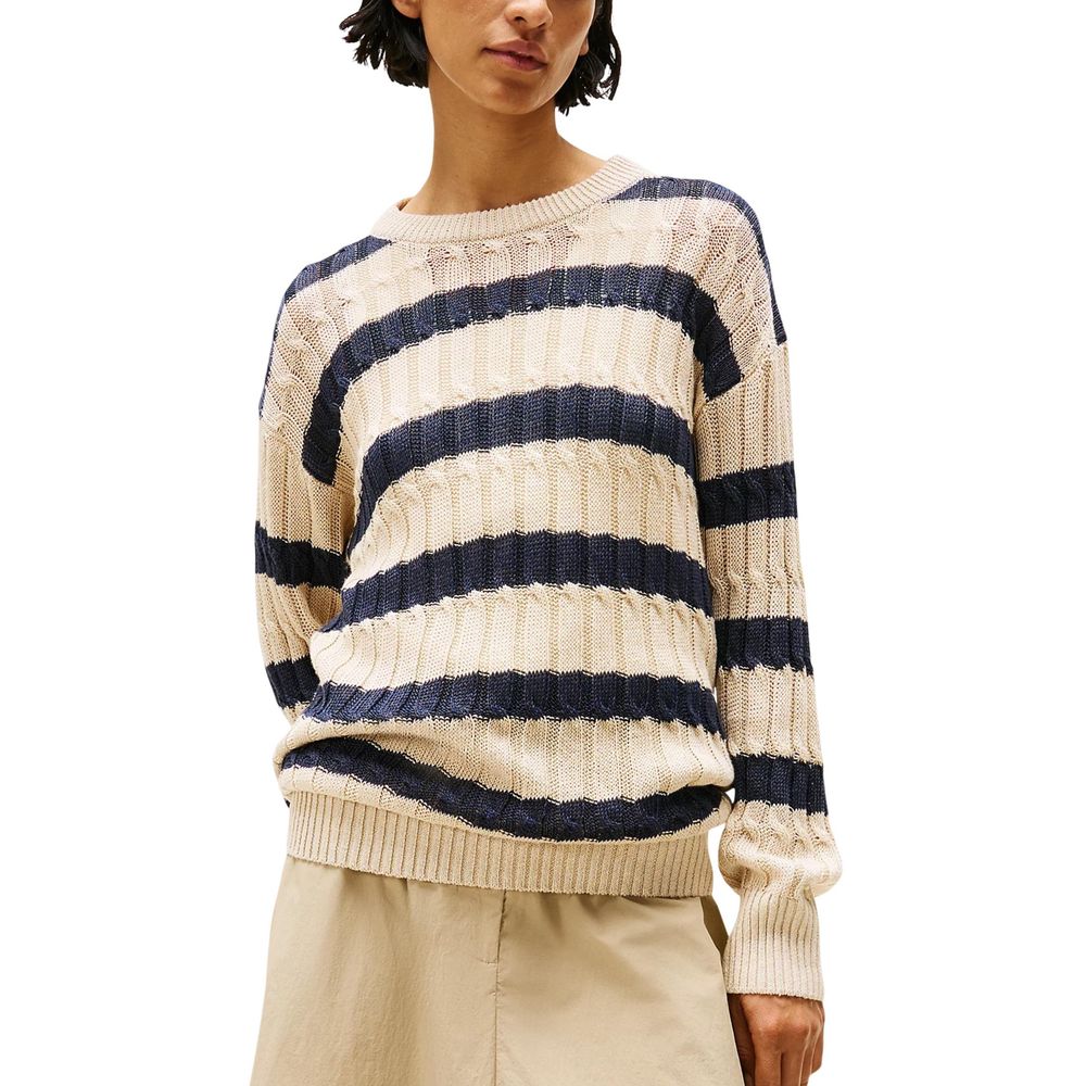 Tommy Hilfiger Beige Leinen Sweatshirt