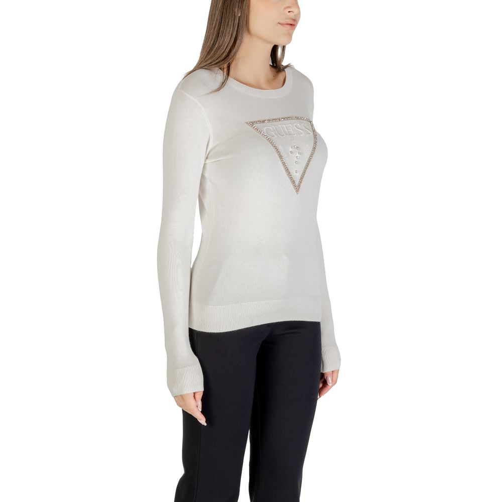 Guess Sweatshirt aus Viskose in Creme