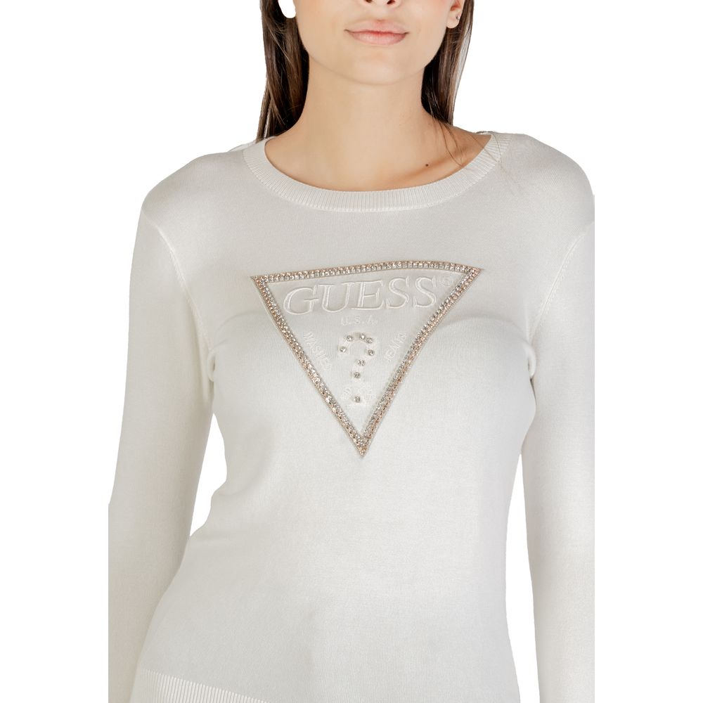 Guess Sweatshirt aus Viskose in Creme