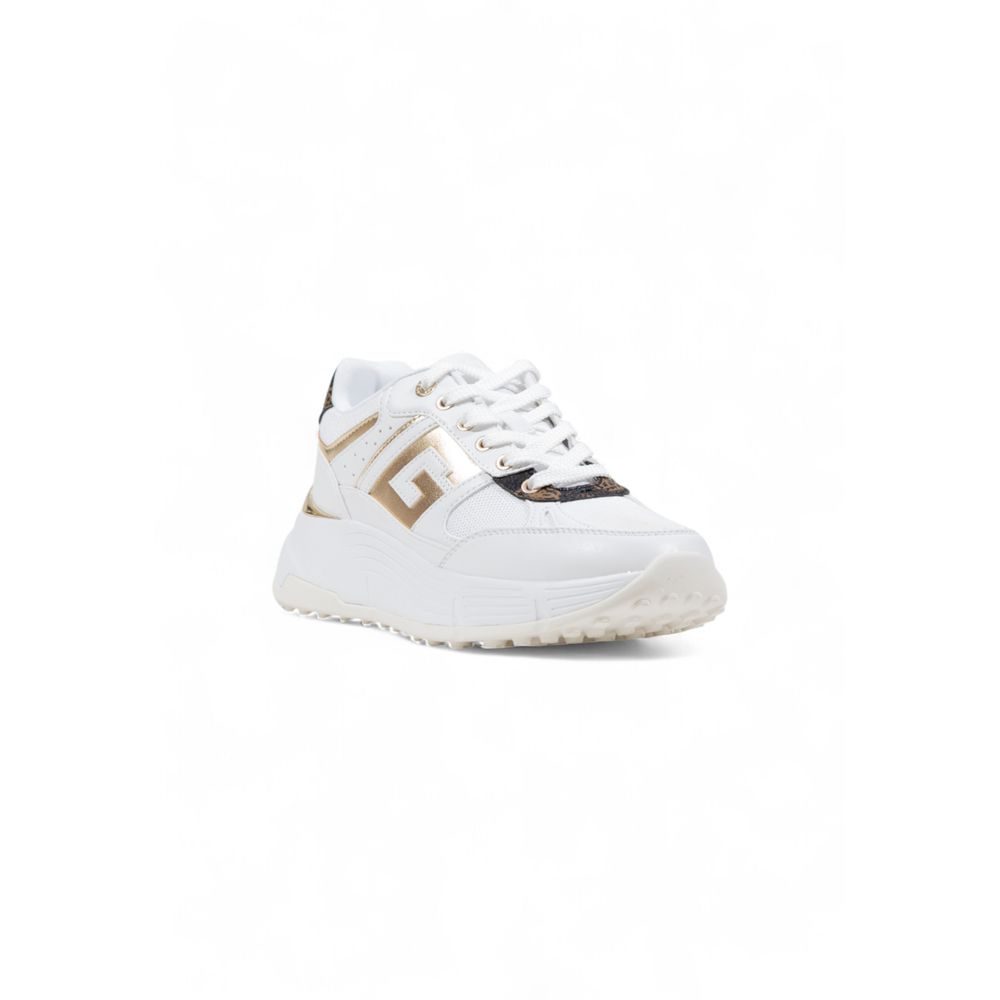 Guess Weiße Sneaker aus Polyethylen mit klobiger Sohle