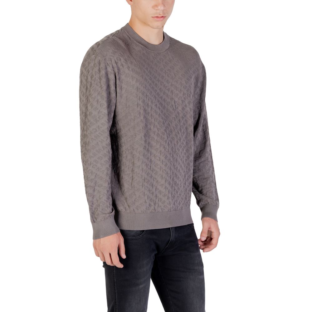 Armani Exchange Graues Sweatshirt aus Polyamid