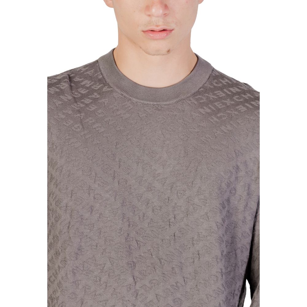 Armani Exchange Graues Sweatshirt aus Polyamid