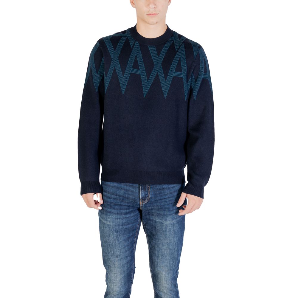 Armani Exchange Schwarzer Marabou-Pullover