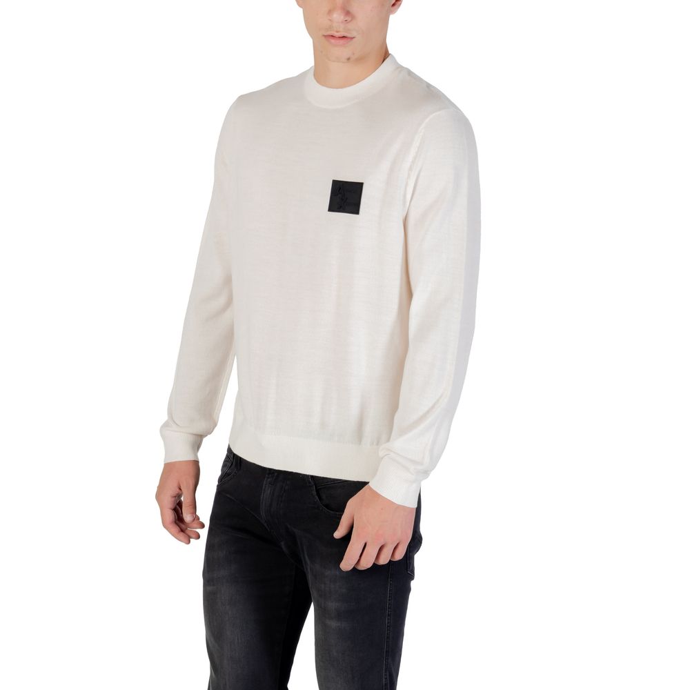 Armani Exchange Weißes Marabou-Sweatshirt