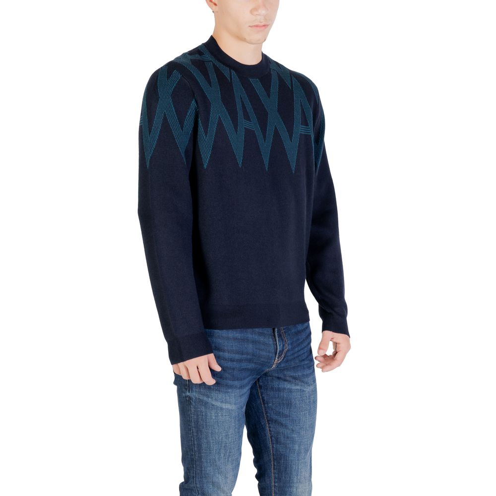 Armani Exchange Schwarzer Marabou-Pullover