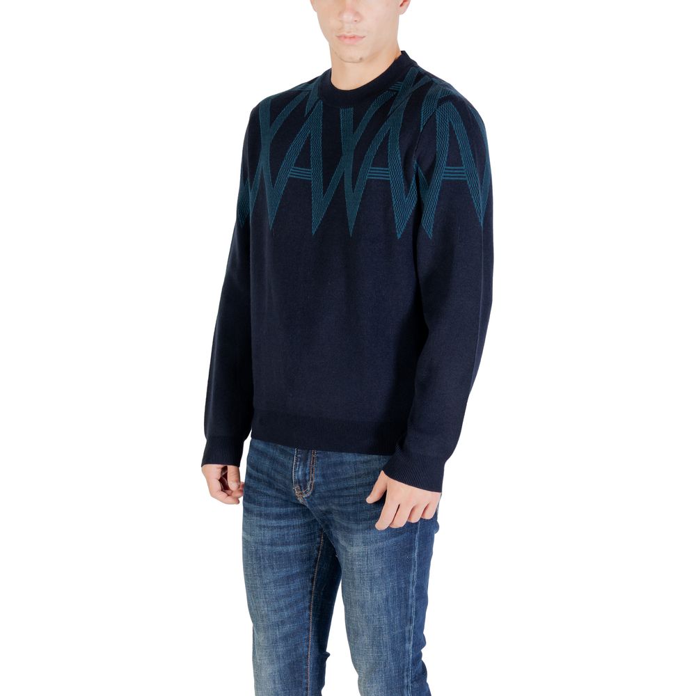 Armani Exchange Schwarzer Marabou-Pullover