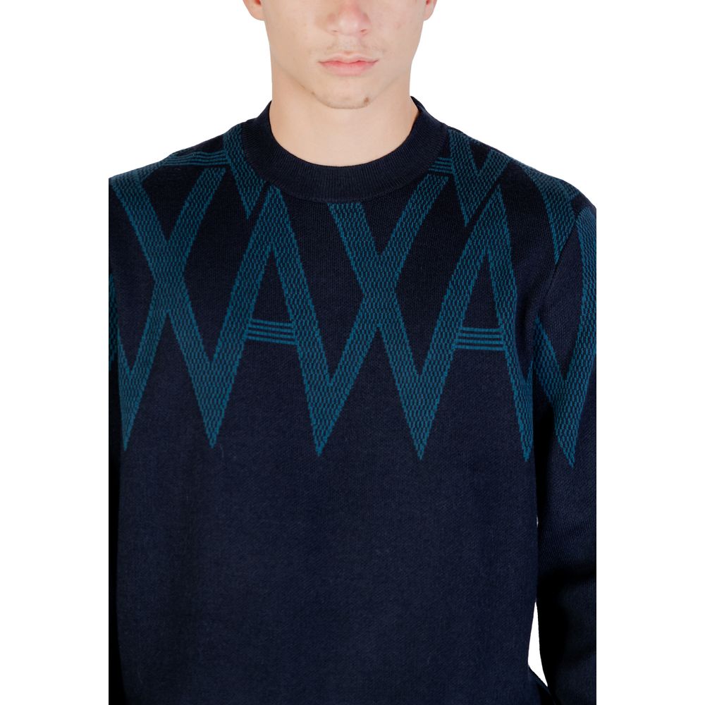 Armani Exchange Schwarzer Marabou-Pullover