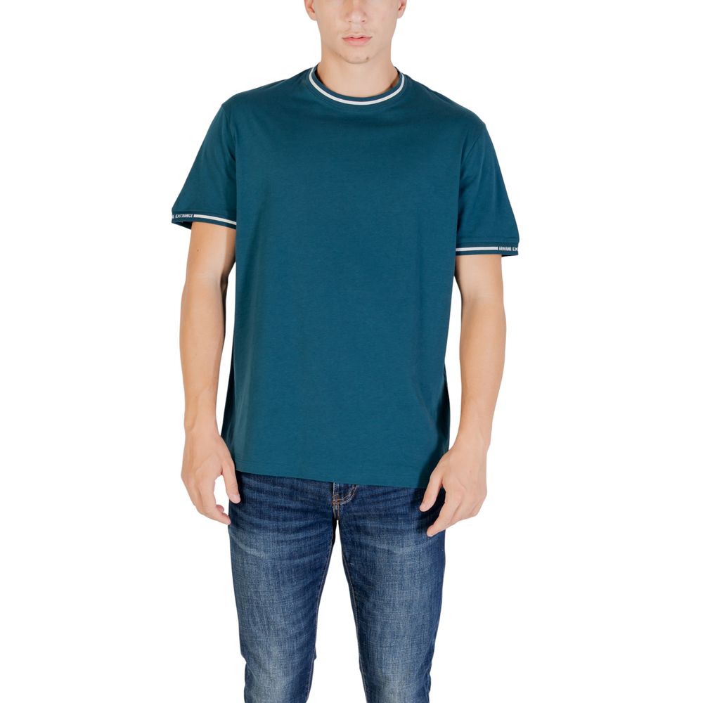 Armani Exchange Schwarzes Baumwoll-T-Shirt