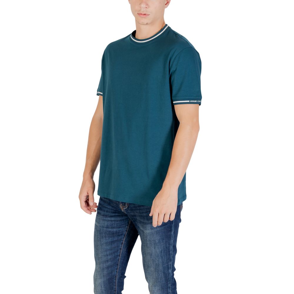 Armani Exchange Schwarzes Baumwoll-T-Shirt
