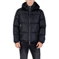 Armani Exchange Blauer Mantel aus Polyamid
