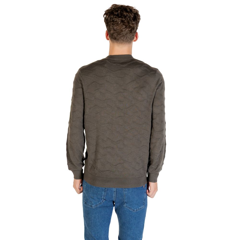 Armani Exchange Grüner Marabou-Pullover