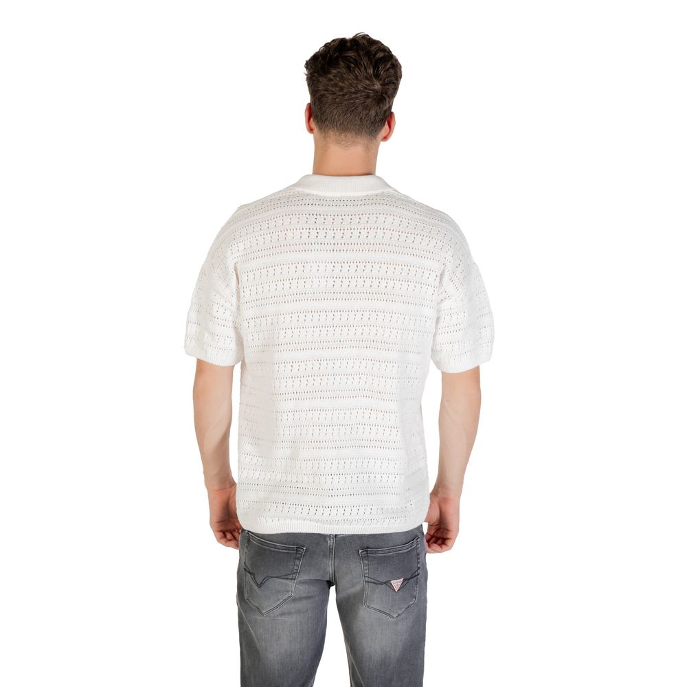 Only & Sons Weißes Baumwollhemd mit kurzen Ärmeln