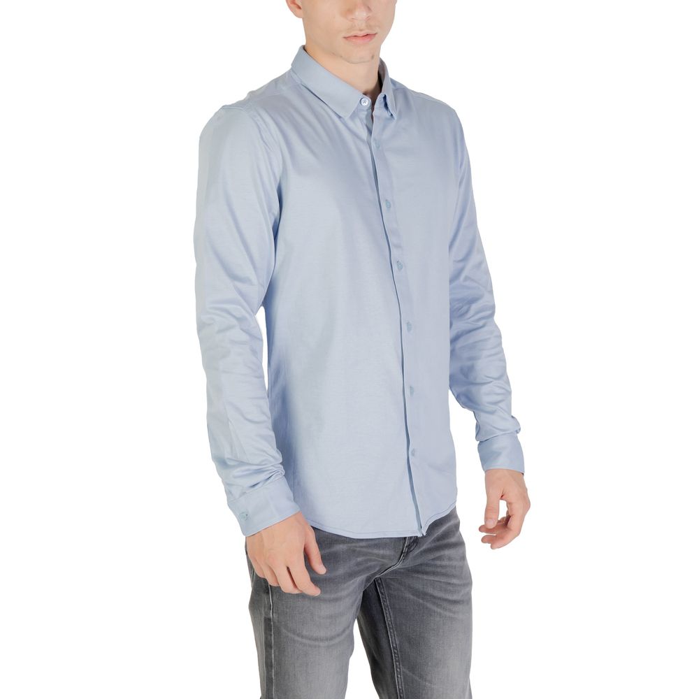 Only & Sons Blaues Baumwollhemd