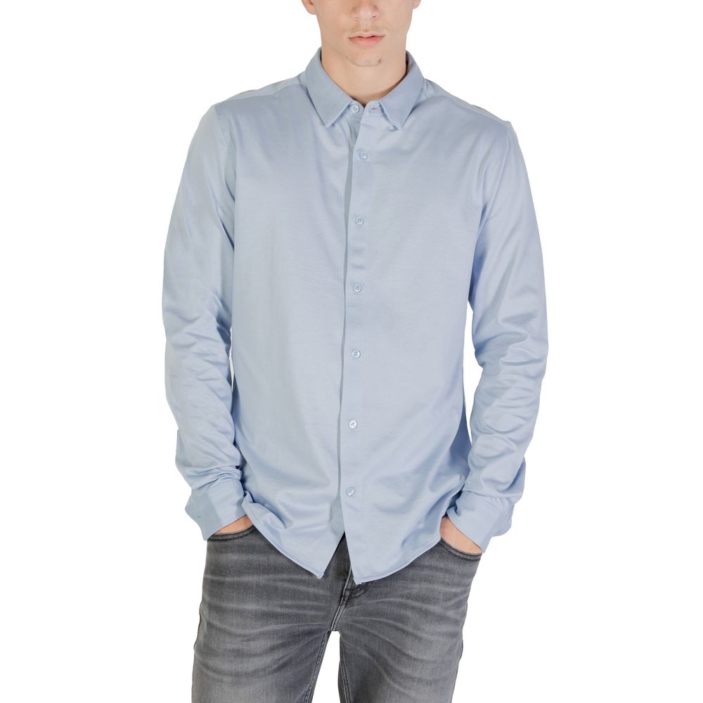 Only & Sons Blaues Baumwollhemd