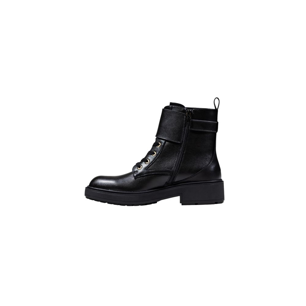 Liu Jo Schwarze Kunstleder-Schnürstiefel