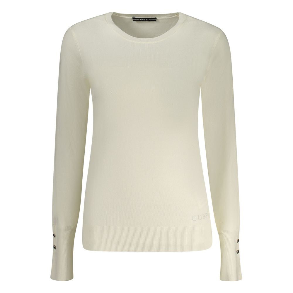 Guess Jeans Bianco Viscosa Damenpullover