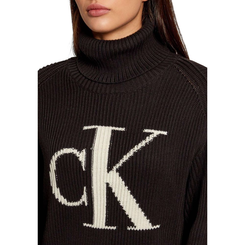 Calvin Klein Jeans Schwarzer Baumwoll-Sweatshirt