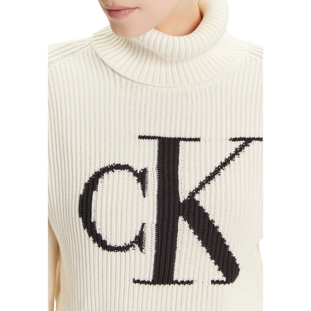 Calvin Klein Jeans Beige Baumwoll-Sweatshirt