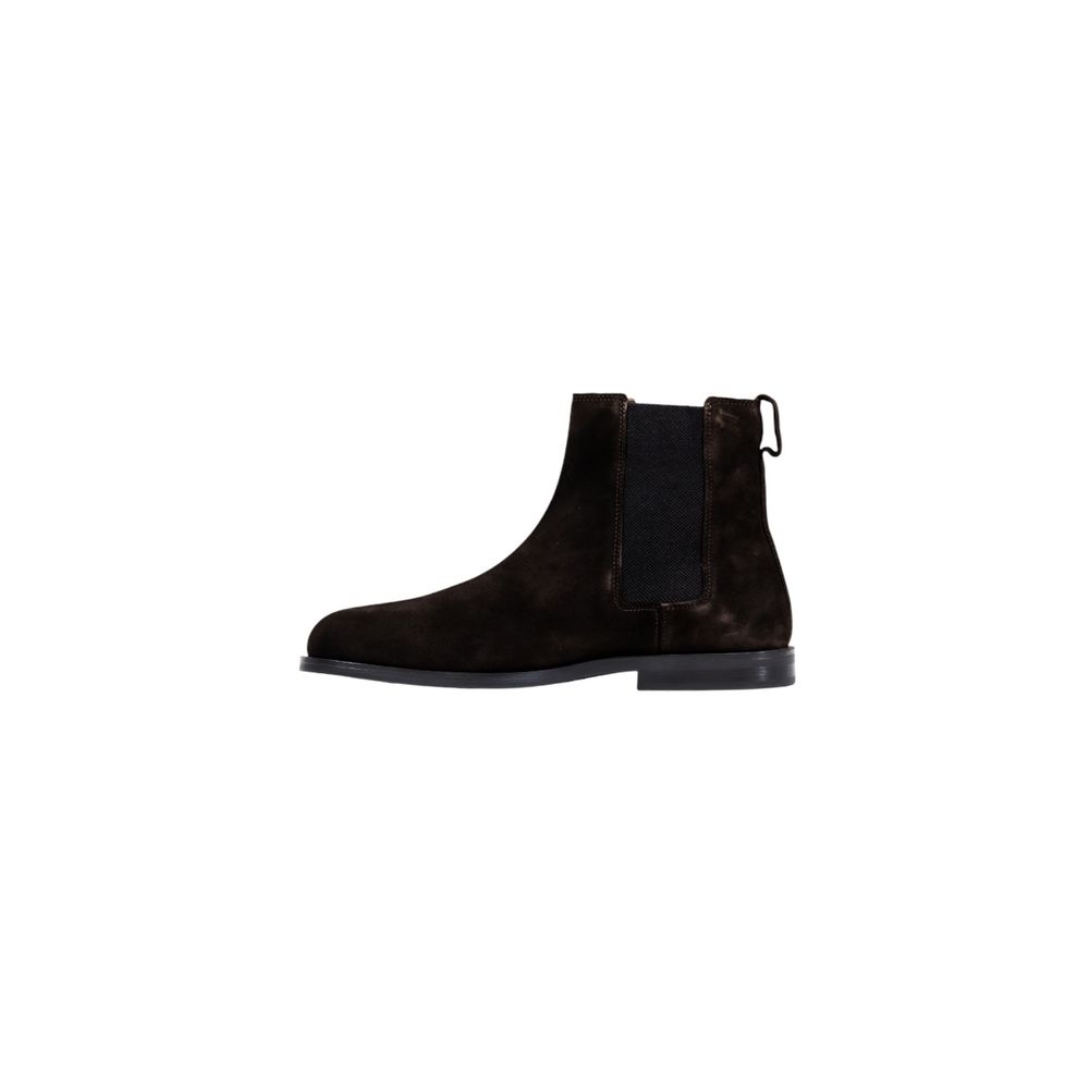 Calvin Klein Braune Chelsea Boots aus Wildleder